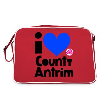 County Antrim - Retro Bag - red/white - Back