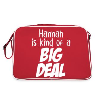 Hannah is Kind of a Big Deal - Retro Bag - red/white - Back