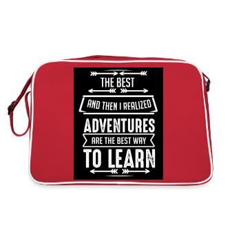 To Learn, Adventures - Retro Bag - red/white - Back