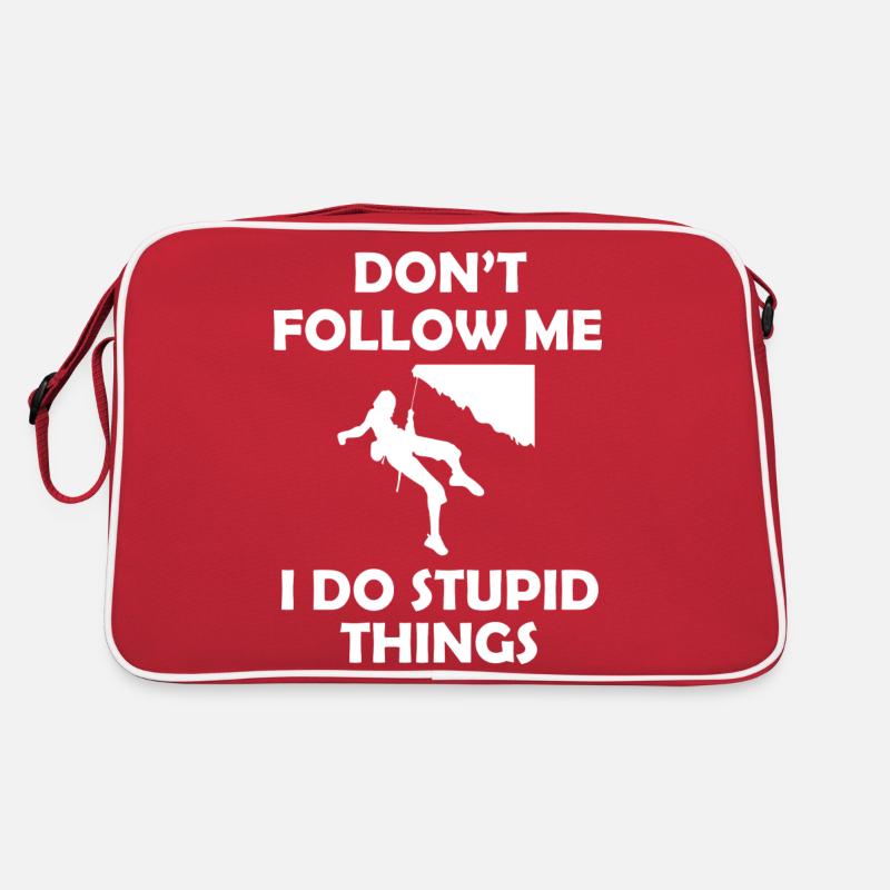 climbing - Retro Tasche - Rot/Weiß
