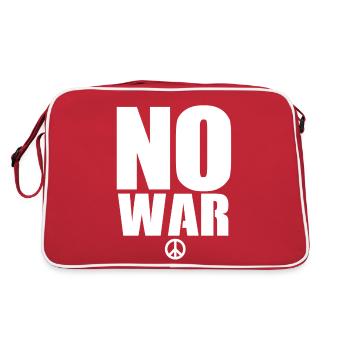 Pas de guerre - Sac Retro - rouge/blanc - Dos