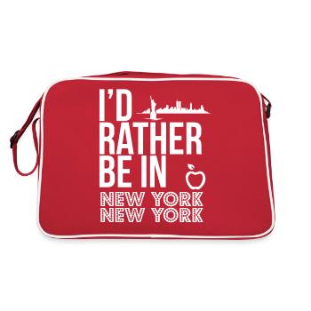 New York - Retro Bag - red/white - Back