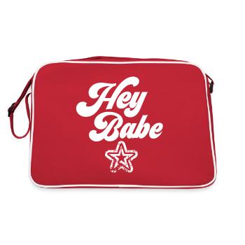 Hey Babe - Retro Bag - red/white - Back