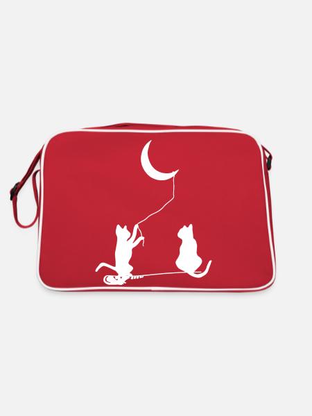 Hund Dog - Retro Tasche - Rot/Weiß