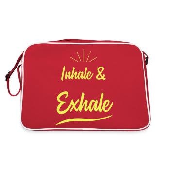 Yoga Sayings - Retro Bag - red/white - Back