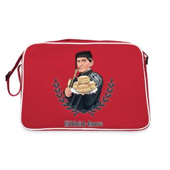 Rieser Grantler // Illustration - Retro Tasche - Rot/Weiß - Hinten