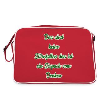Gift idea 50th birthday - Retro Bag - red/white - Back