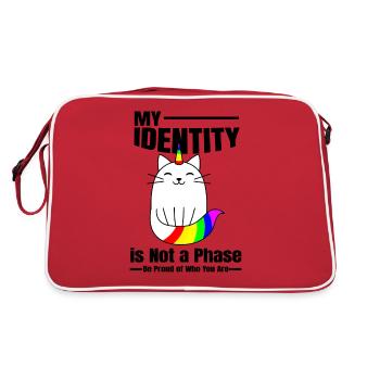 Mon identité n’est pas une phase - Sac Retro - rouge/blanc - Dos