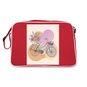 Bicycle - Color blobs - Retro Bag - red/white - Back