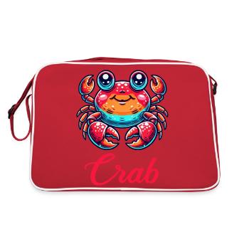 Bande dessinée de crabe - Sac Retro - rouge/blanc - Dos