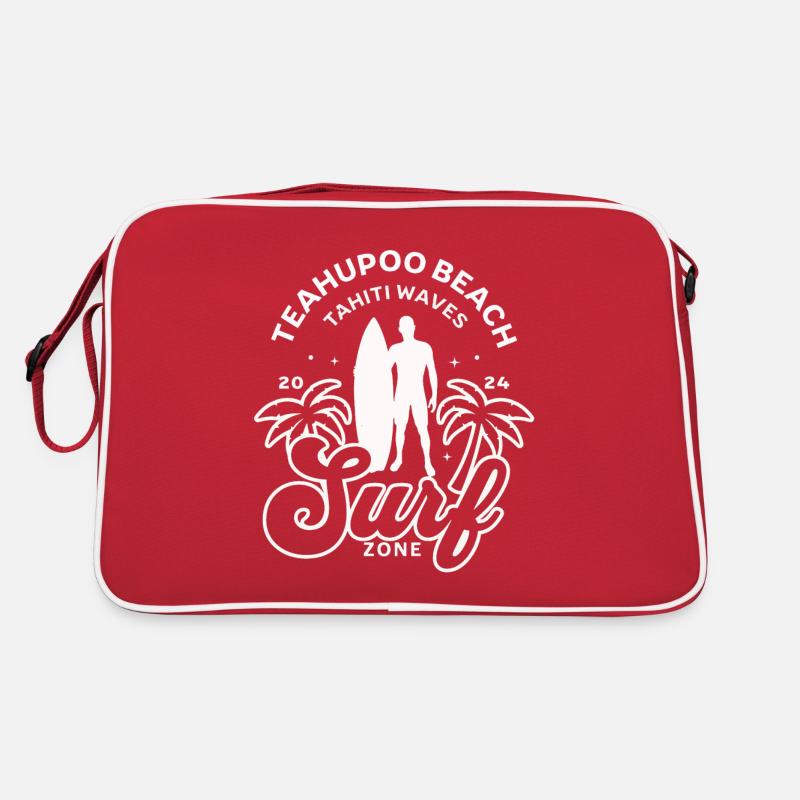Teahupoo beach Tahiti waves Sac Retro