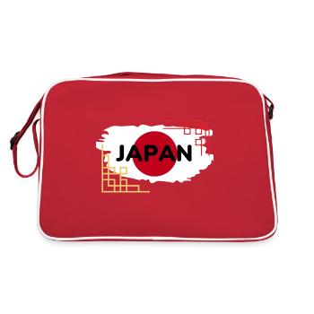 Japon, Voyage, Fan, Anime - Sac Retro - rouge/blanc - Dos