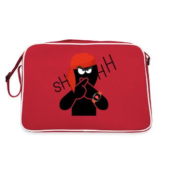 Be quiet - Retro Bag - red/white - Back