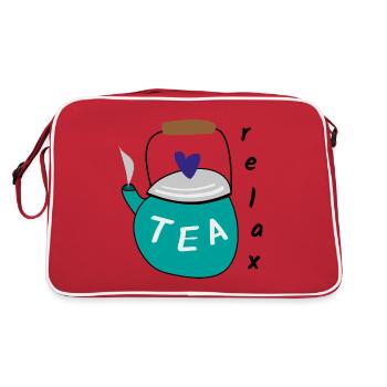 Tea Relax Hygge Relaxation - Retro Bag - red/white - Back