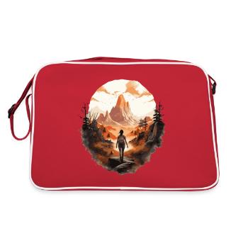 Hiker 1 - Retro Bag - red/white - Back
