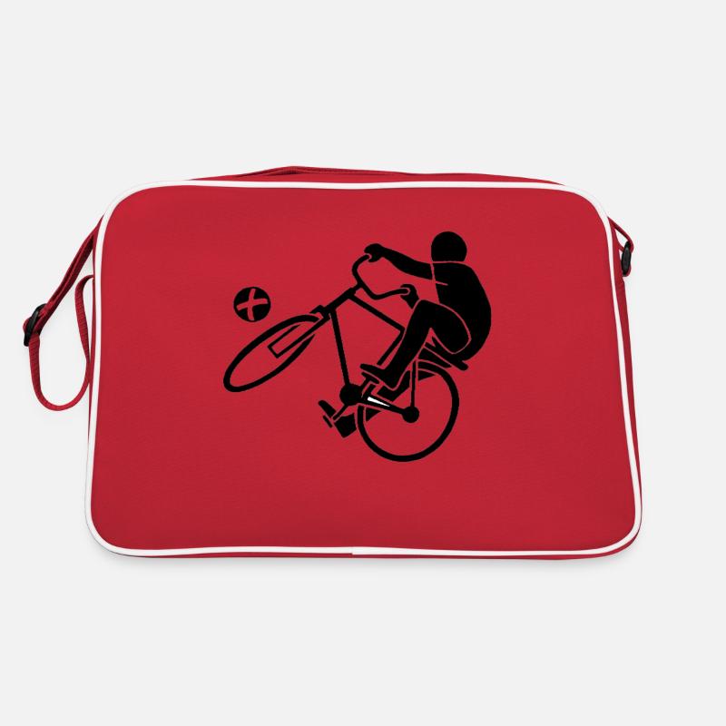 Radballer - Retro Tasche - Rot/Weiß