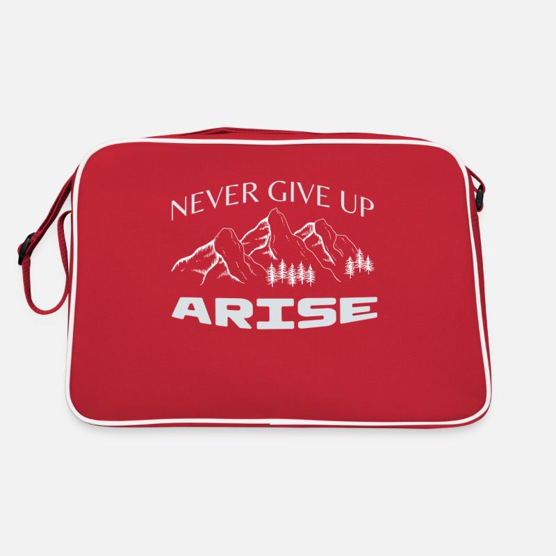 Never give Up Retro Tasche