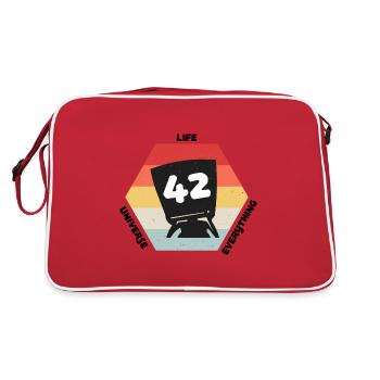 Answer 42 - Retro Bag - red/white - Back