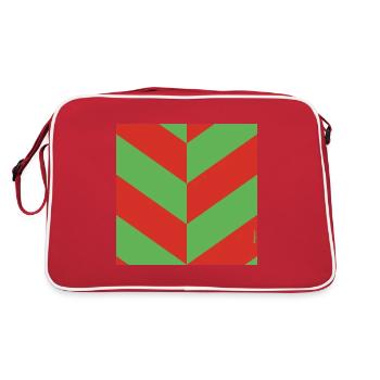BLOW UP MOVIE: POP ART CUSHION 'DIAGONAL OP ART' - Retro Bag - red/white - Back