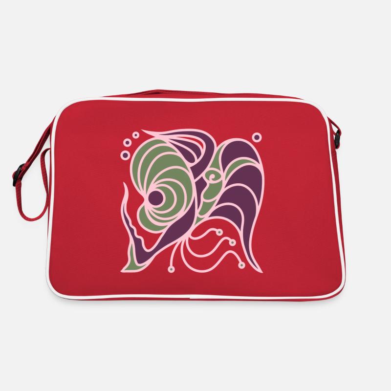 Abendchen. Zwei Engel im Licht der Harmonie. Retro Tasche