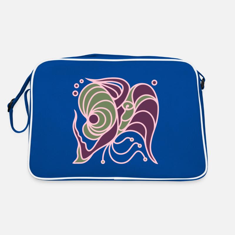 Abendchen. Zwei Engel im Licht der Harmonie. Retro Tasche