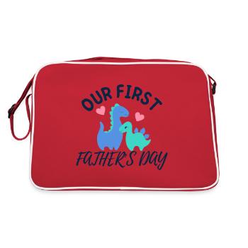 NOTRE PREMIÈRE FÊTE DES PÈRES - Sac Retro - rouge/blanc - Dos