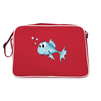 Poisson - Sac Retro - rouge/blanc - Dos