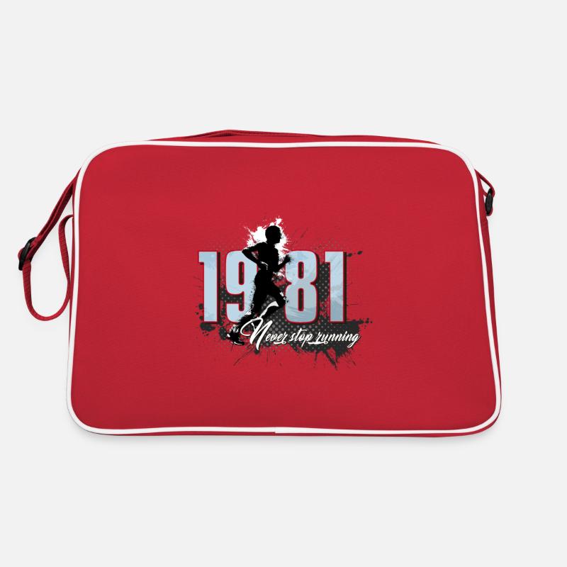 Running, birthday, jogging, 1981 Retro Bag