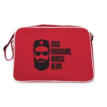 Papa Mari Infirmière Héroïne - Infirmière soignante - Sac Retro - rouge/blanc - Dos