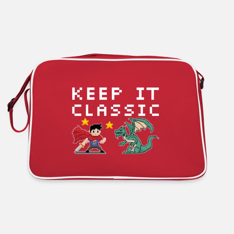 Retro Zocker Sprüche Gaming Geschenk Retro Tasche