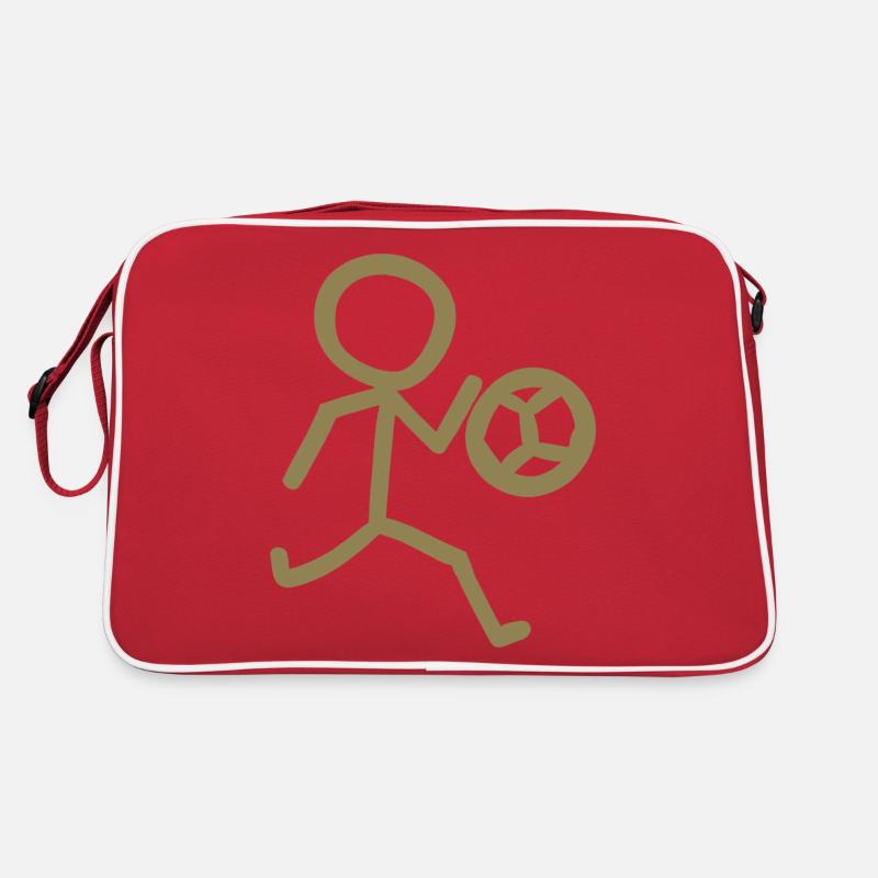 Fußballer Minimalist Retro Tasche