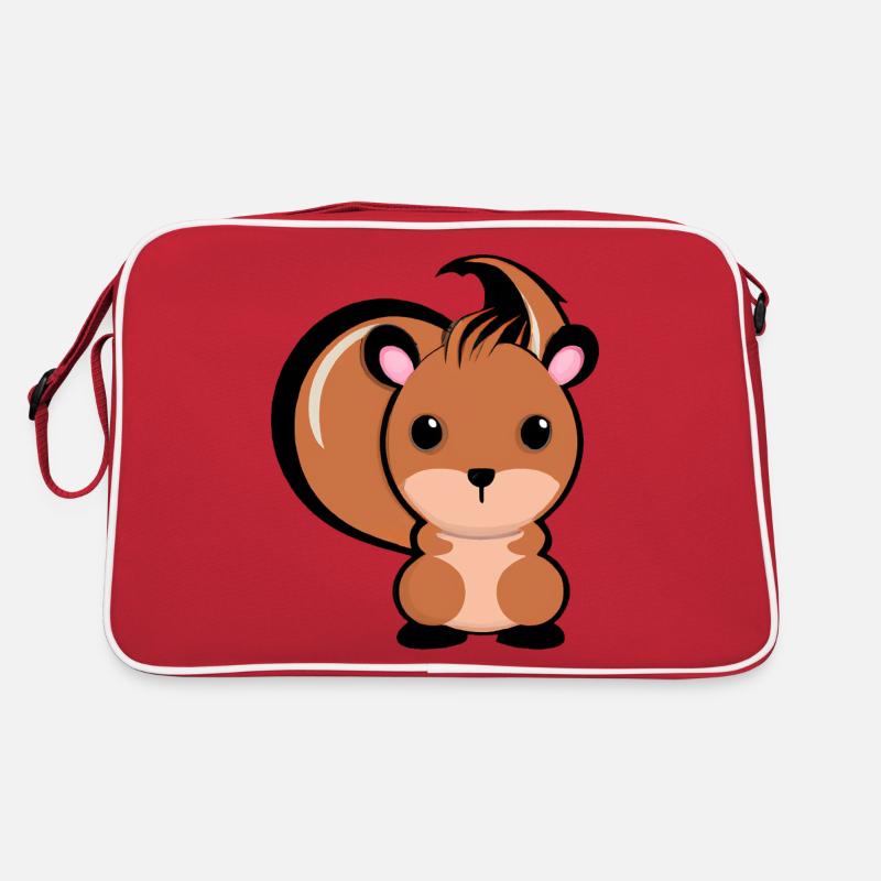 Süßes Eichhörnchen Retro Tasche