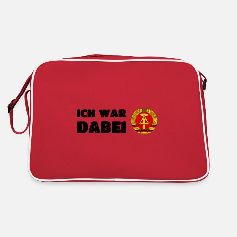 DDR Ich War Dabei - Retro Tasche - Rot/Weiß