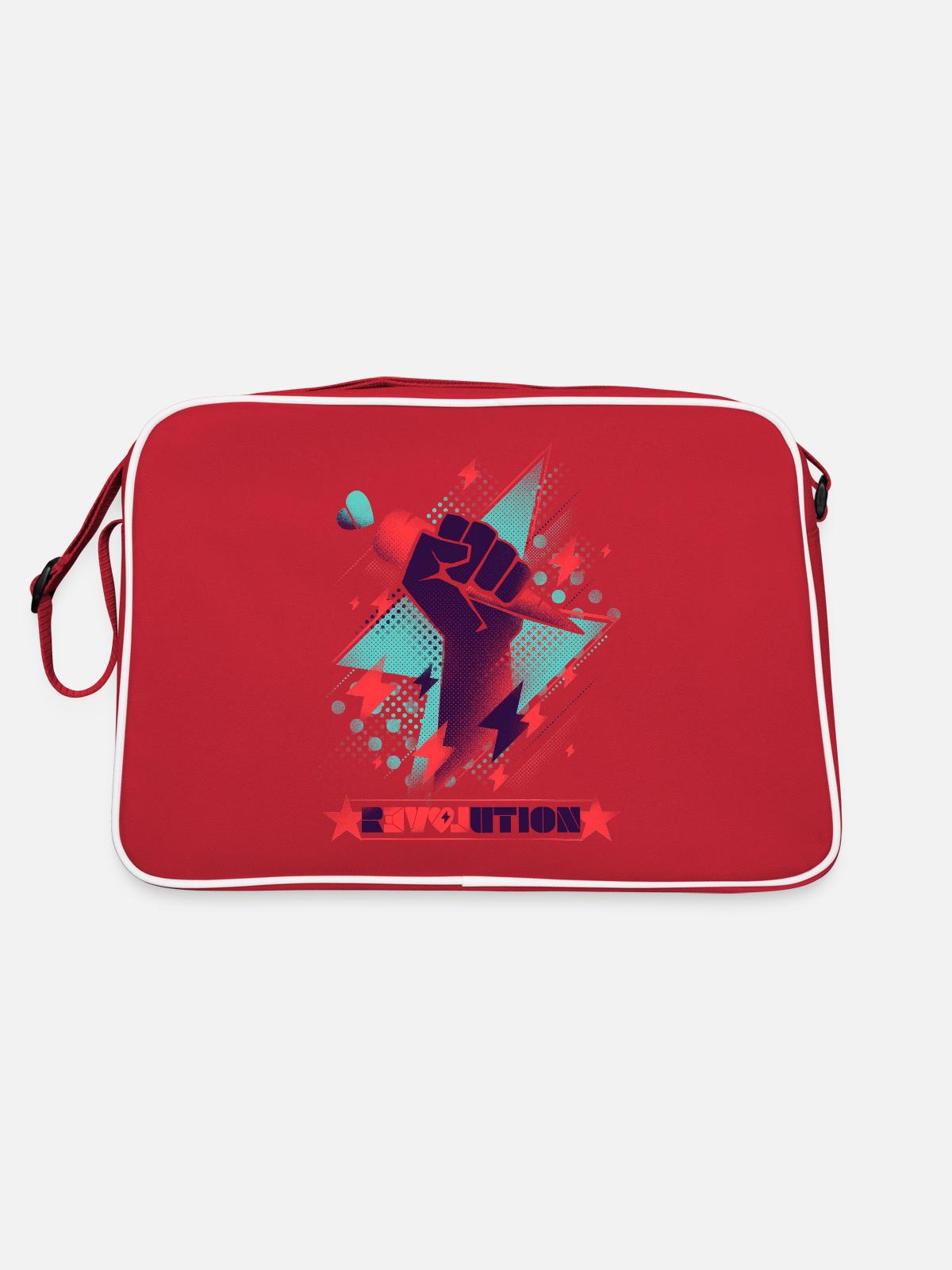 Révolution - Sac Retro - rouge/blanc - Dos