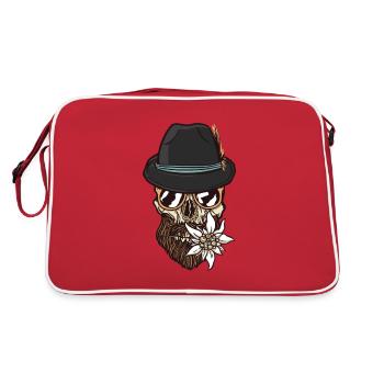 Drôle squelette homme Meilleur cadeau - Sac Retro - rouge/blanc - Dos