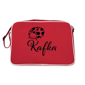 KAFKAESK Franz Kafka Samsa gift - Retro Bag - red/white - Back