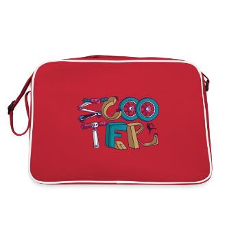 Fun Scooter Am besten für Scooter-Liebhaber - Retro Tasche - Rot/Weiß - Hinten