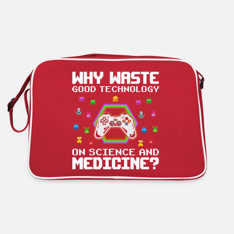 Lustig Videospiele Spruch Gaming Zocken Retro Tasche