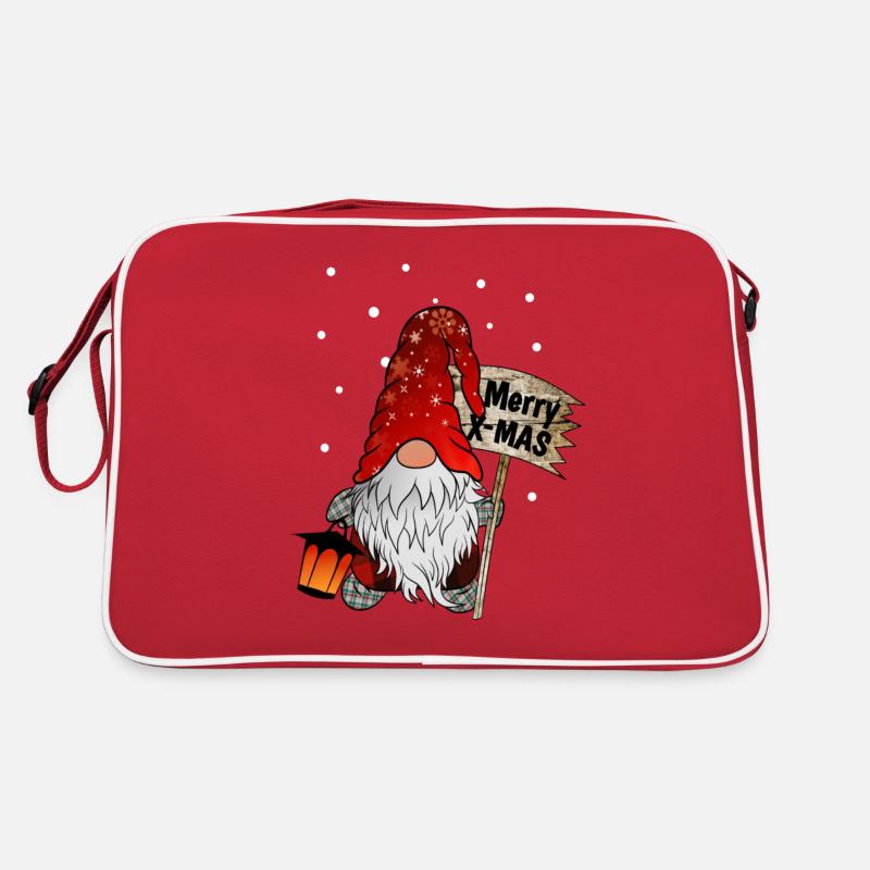 Christmas Dwarf Christmas Gnome Retro Bag