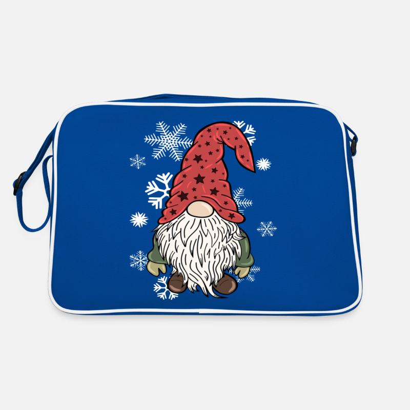 Gnome Elfes de Noël Flocons de neige Sac Retro