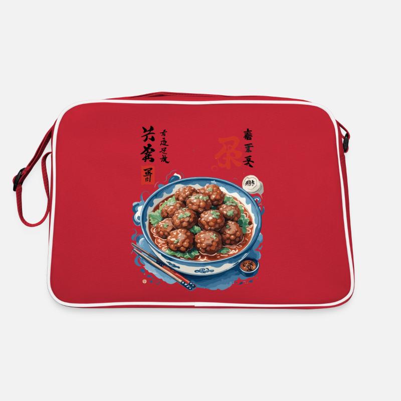 Japanische Ukiyo-E Food Kunst Fleisch Ramen Suppe Retro Tasche
