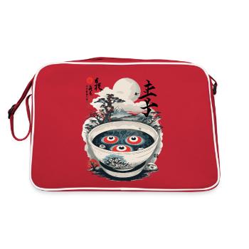 Soupe Occulte Japonaise Ukiyo-e Souls Ramen - Sac Retro - rouge/blanc - Dos