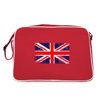 Union Jack Flag | UK Flag | British Flag - Retro Bag - red/white - Back