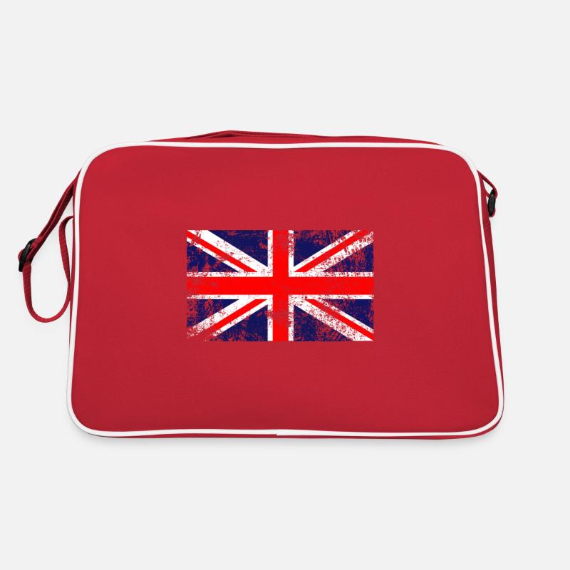 Union Jack Flag | UK Flag | British Flag - Retro Bag - red/white