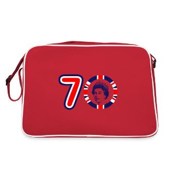 The Queens Platinum Jubilee 2022 | UK - Retro Bag - red/white - Back