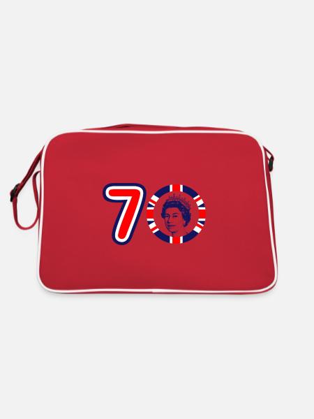 The Queens Platinum Jubilee 2022 | UK - Retro Bag - red/white - Back