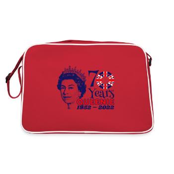 The Queens Platinum Jubilee 2022 | UK - Retro Bag - red/white - Back