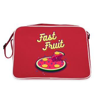 Fast Fruit - Retro Bag - red/white - Back