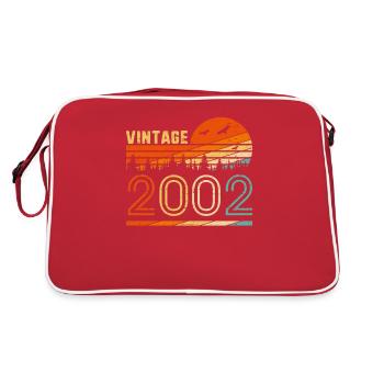 Vintage 2002 Retro 18th Birthday Gift Fun B-day 18 - Sac Retro - rouge/blanc - Dos