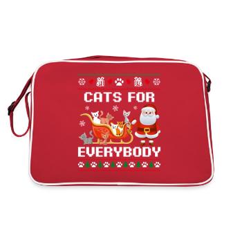 Chats pour tout le monde Ugly Drôle Noël - Sac Retro - rouge/blanc - Dos
